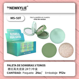 PALETA DE SOMBRAS 3 TONOS Caja 24