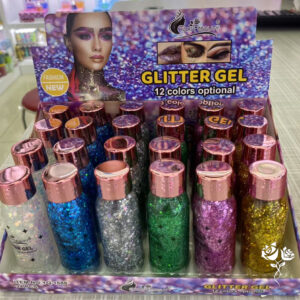 GEL GLITTER CAJA 24 UNIDADES (YQ-1688)